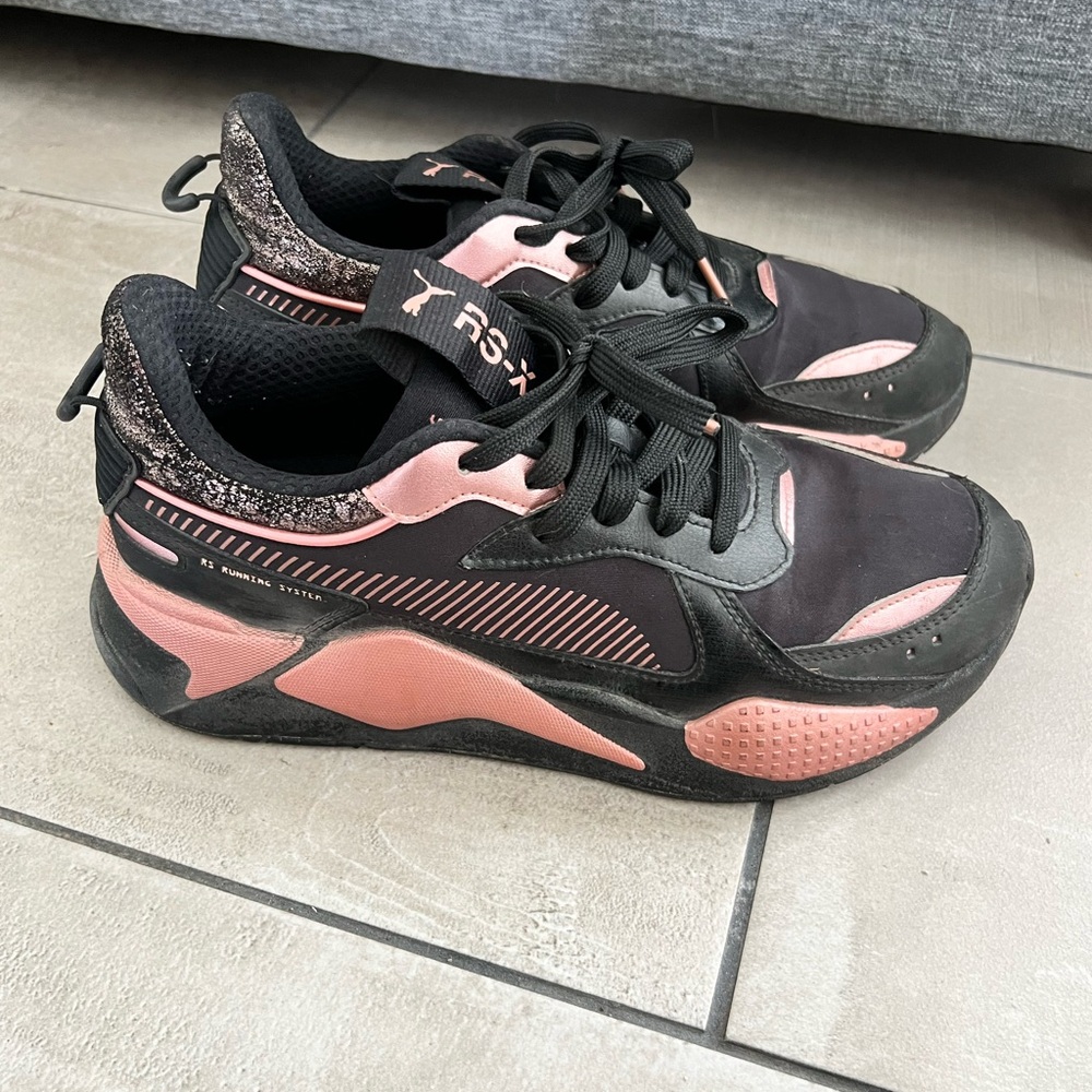 Puma Black and tose golf RS-X Sneakers